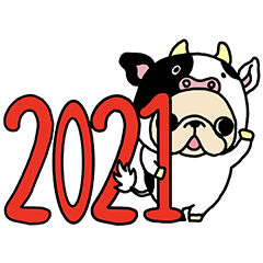 [LINEスタンプ] フレブルちゃん年末年始2020〜2021の画像（メイン）
