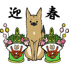 [LINEスタンプ] クロハナの年末年始セット[子]