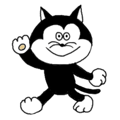 [LINEスタンプ] 黒猫くろまめの日常スタンプ