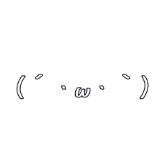 [LINEスタンプ] 顔文字スタンプ( ・∇・)