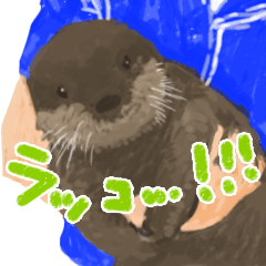 [LINEスタンプ] ラッコのあかちゃん