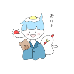 [LINEスタンプ] 青くんすたんぷ 1