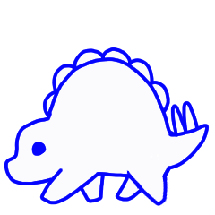 [LINEスタンプ] ステゴサウルスのステゴン