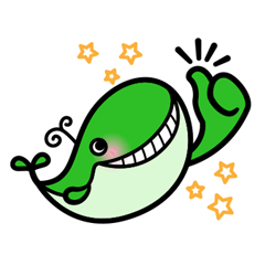 [LINEスタンプ] マメクジラ
