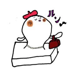 [LINEスタンプ] おもちの一日