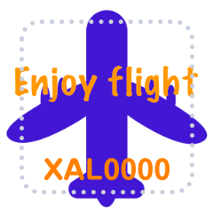 [LINEスタンプ] My flight 5