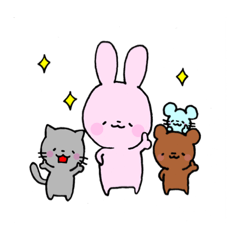 [LINEスタンプ] かわいい動物 日常