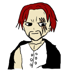 [LINEスタンプ] ONE PIECE Thanks シャンクス