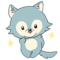 [LINEスタンプ] オオカミのがうちゃん