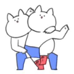 [LINEスタンプ] プロレスにゃんこ