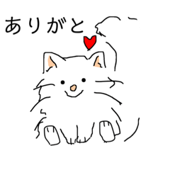 [LINEスタンプ] らくがき風 シュールな線ねこ 【カラー】