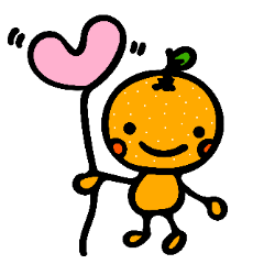 [LINEスタンプ] 元気いっぱいみかんちゃん