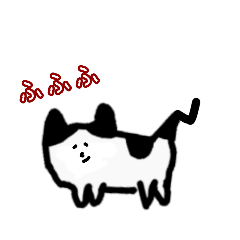 [LINEスタンプ] 老猫と鍵尻尾ミョーゥ