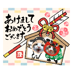 [LINEスタンプ] 丑年☆年賀状2021の画像（メイン）