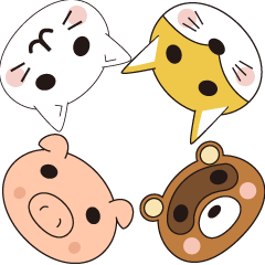 [LINEスタンプ] アニマる大人たち ver デフォルメ