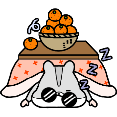 [LINEスタンプ] ちょい悪＊ハムスター【冬】