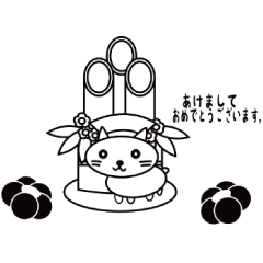 [LINEスタンプ] かわいいねこもとにゃん