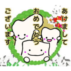 [LINEスタンプ] 骨粗鬆症メンバーズ 振り返る冬見据える春