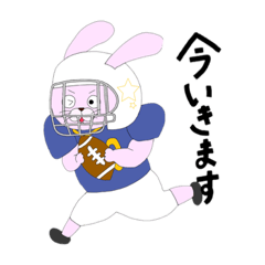 [LINEスタンプ] アメフトうさぴょん