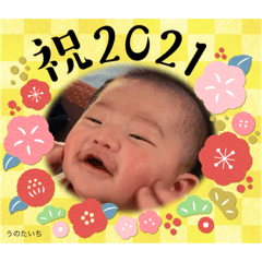 [LINEスタンプ] うのたいちスタンプ2  正月バージョン2021