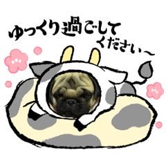 [LINEスタンプ] お正月シンバ