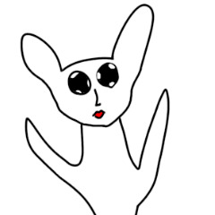 [LINEスタンプ] めんへらうさぎてゃん