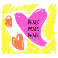 [LINEスタンプ] This is peace 1