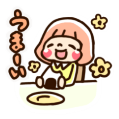 [LINEスタンプ] ゆるい手描き女の子のスタンプ Vol.3