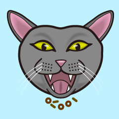 [LINEスタンプ] ニャンコ時計