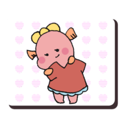 [LINEスタンプ] 小豆ちゃん♪