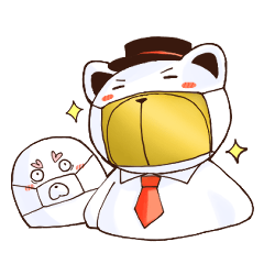 [LINEスタンプ] やさ紳士クマ コロナ禍の冬