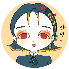 [LINEスタンプ] 独特で可愛い少女