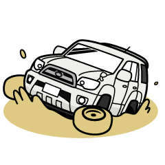 [LINEスタンプ] 大好き ！ クールな4WD