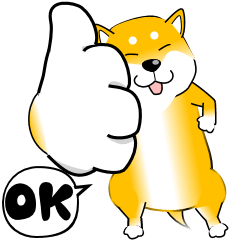 [LINEスタンプ] 激しく尻尾をふって飛び出す柴犬