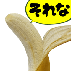 [LINEスタンプ] このバナナ飛び出すぞ【実写版】