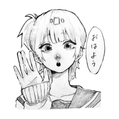 [LINEスタンプ] 男子・女子高校生