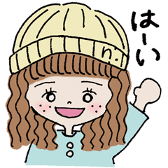 [LINEスタンプ] ぼうしがーるず