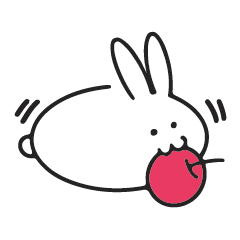 [LINEスタンプ] うさぎのあめ