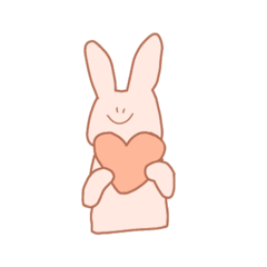 [LINEスタンプ] りってゃんのうさぎ