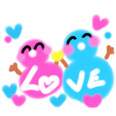 [LINEスタンプ] Love Love winter(o^^o)