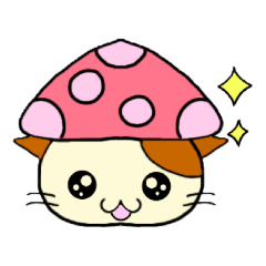 [LINEスタンプ] 桃色きのこねこ