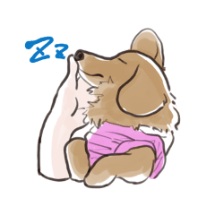 [LINEスタンプ] ダックスフンドのラテともかの画像（メイン）