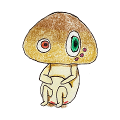 [LINEスタンプ] きのこのマイティ