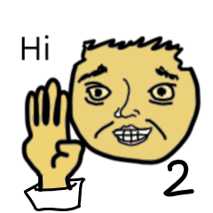 [LINEスタンプ] 中年の顔 2