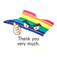 [LINEスタンプ] あなたに届けたいレインボーメッセージ♡