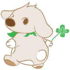 [LINEスタンプ] 幸運のハッピーちゃん by ブチョマ