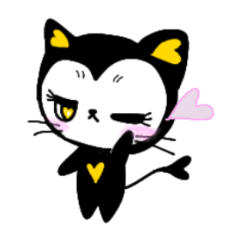 [LINEスタンプ] ハートねこリリィの画像（メイン）