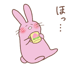 [LINEスタンプ] うもも♪3【桃色うさぎの日常スタンプ冬】