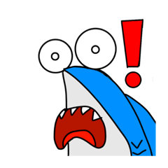 [LINEスタンプ] 微妙な反応のサメくん欲張りセット