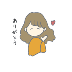 [LINEスタンプ] 毎日使える！ゆるふわ女の子のスタンプ